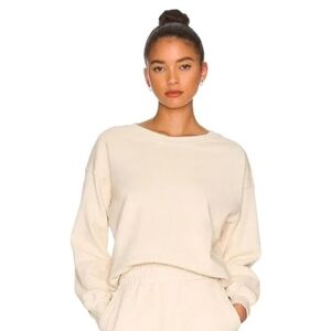 🔆Sold🤙Roolee Alabaster Sky Crop Butter Soft Sweatshirt